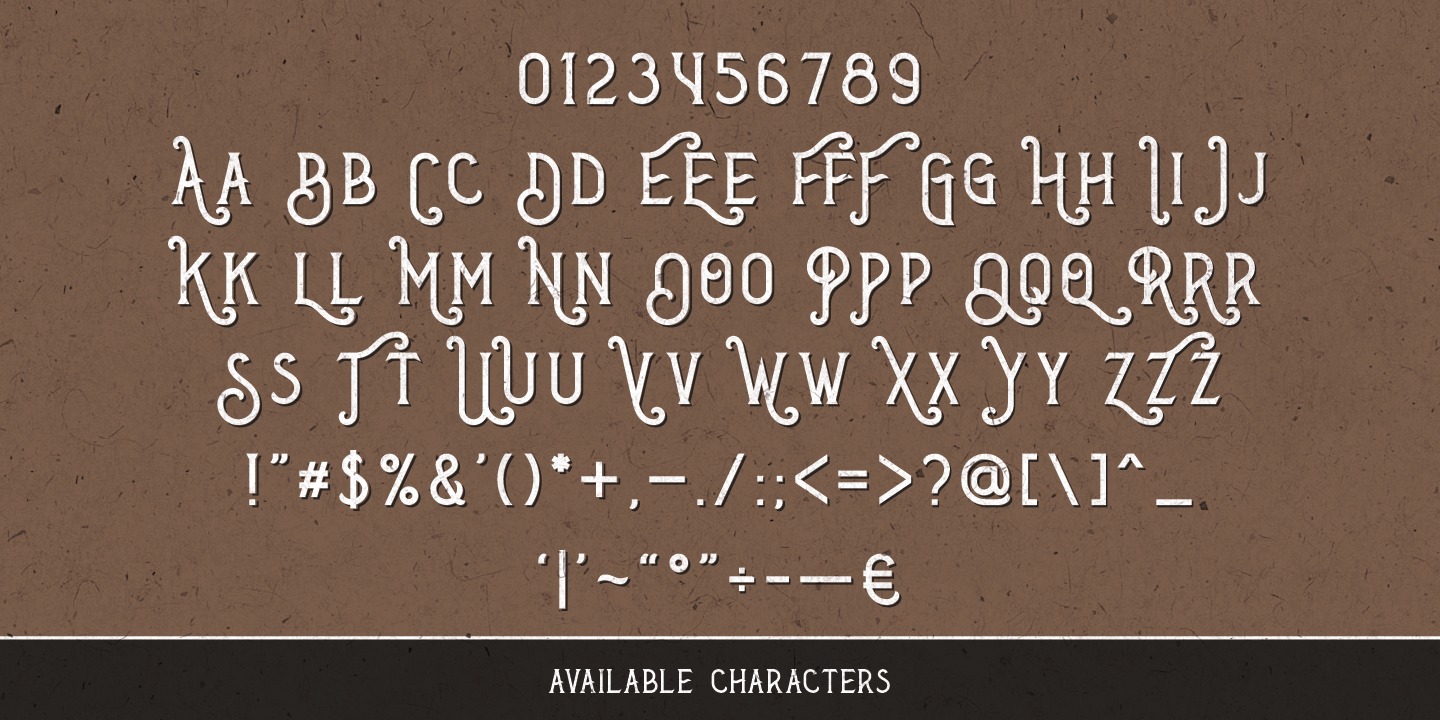 Biker Whiskey Texture 1 Font preview